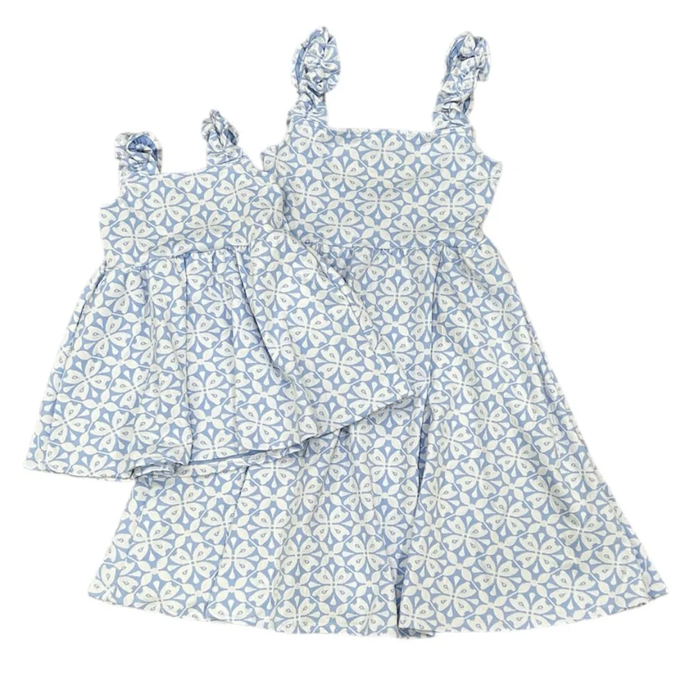 Jacquard Tank Dress - Spanish Indigo
