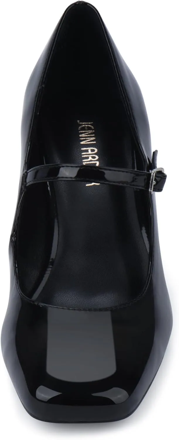 JENN ARDOR Women's Pumps Low Heel Dress Shoes for Women Closed Toe Chunky Mary Jane Work Pumps Shoes Oxfords
