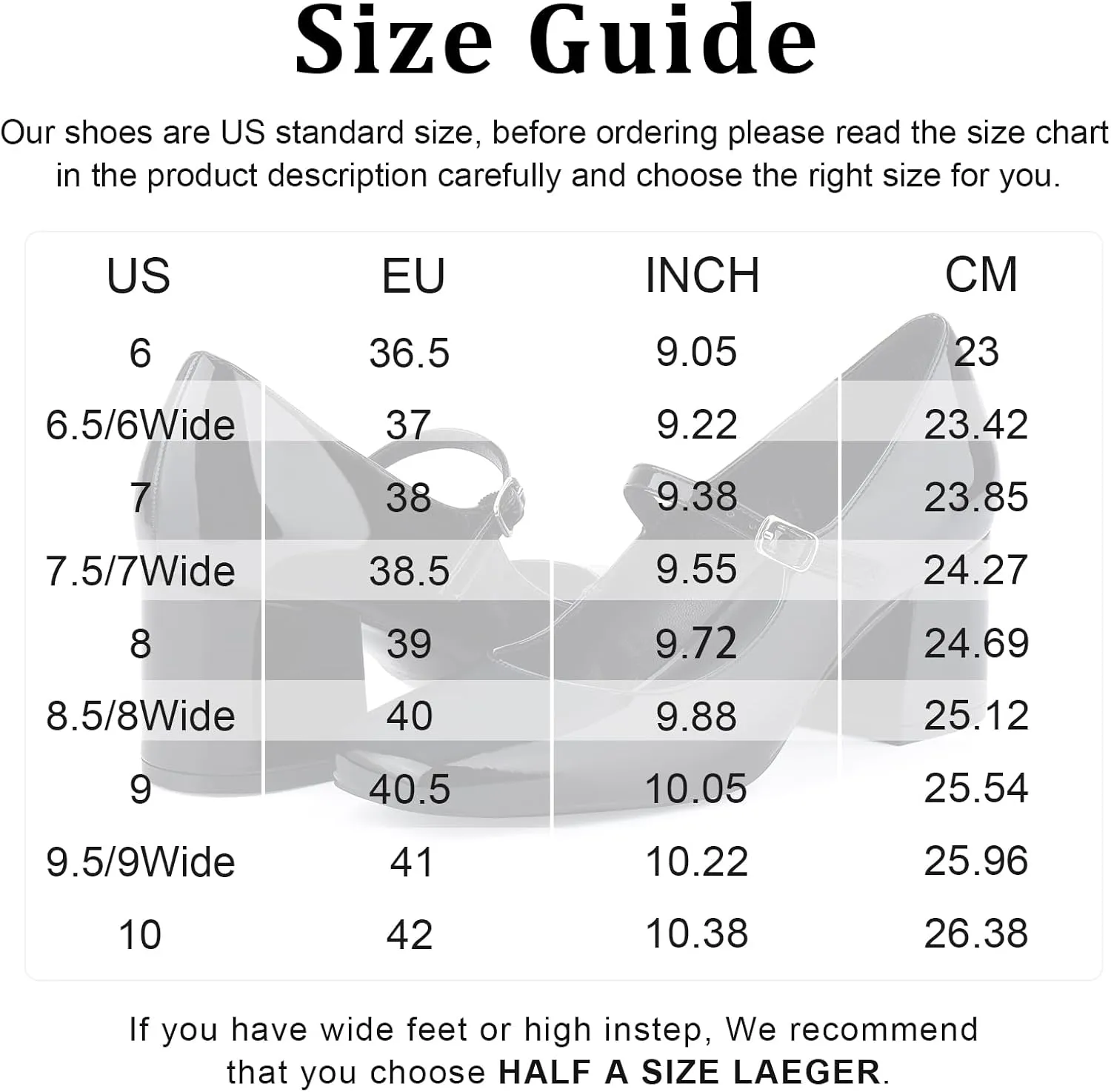 JENN ARDOR Women's Pumps Low Heel Dress Shoes for Women Closed Toe Chunky Mary Jane Work Pumps Shoes Oxfords