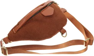 KESYOO Chest Bag Fanny Pack Travelling Woven Tote Hobo Bag Anti Outdoor Satchel Bags for Women Travel Waist Bag Travel Pouch Canvas Body Cross Shoulder Portable Brown