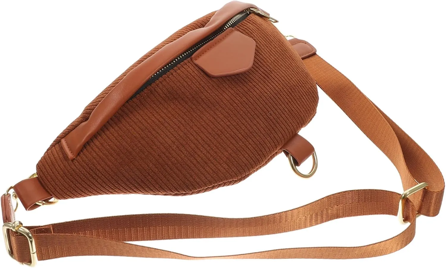 KESYOO Chest Bag Fanny Pack Travelling Woven Tote Hobo Bag Anti Outdoor Satchel Bags for Women Travel Waist Bag Travel Pouch Canvas Body Cross Shoulder Portable Brown