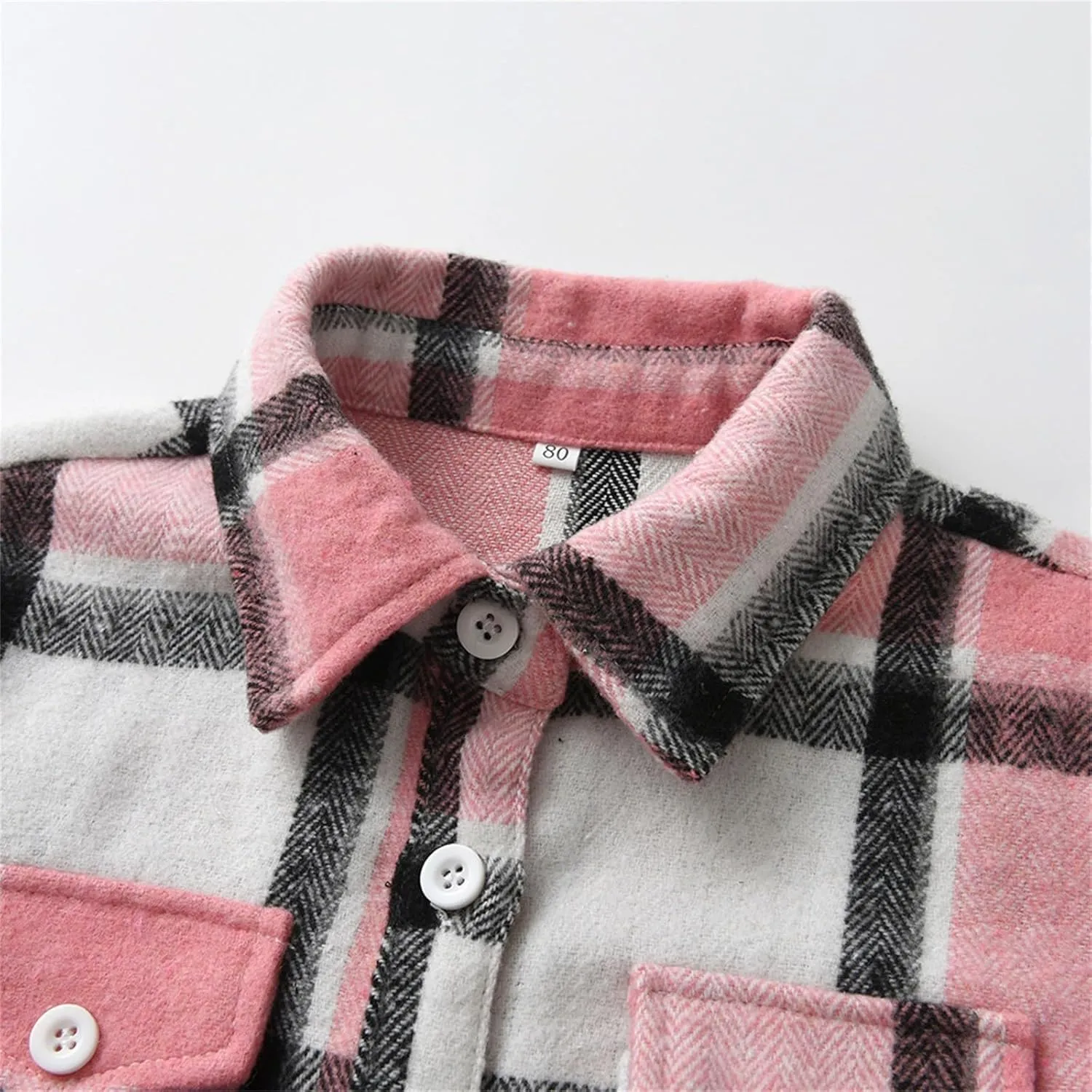 Kids Baby Boy Girls Hoodie Plaid Flannel Hooded Jacket Long Sleeve T-Shirt Tops Kid Clothes Fall Winter Clothes Outfits