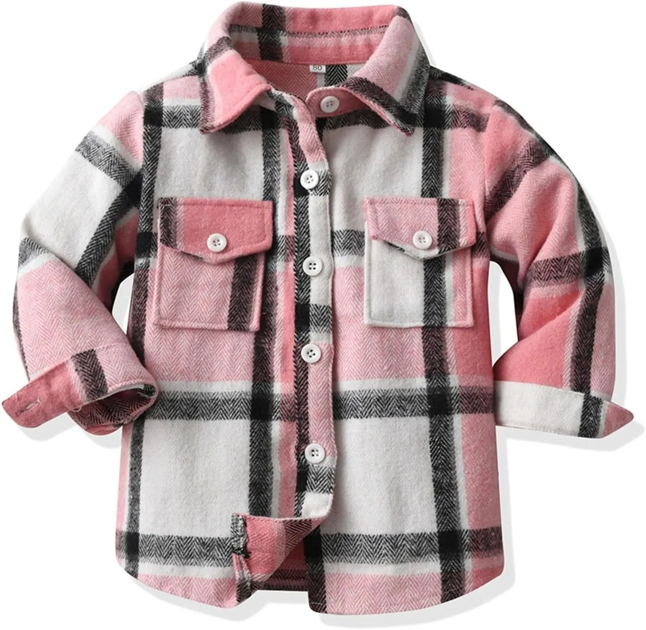 Kids Baby Boy Girls Hoodie Plaid Flannel Hooded Jacket Long Sleeve T-Shirt Tops Kid Clothes Fall Winter Clothes Outfits
