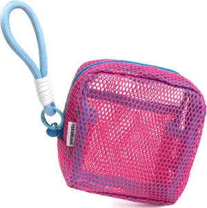 LETGO Mesh Makeup Bag Mesh Cosmetic Bag Travel Toiletry Bag Pouch with Zipper Mini Cute Makeup Cosmetic Travel Toiletry Purse Bag for Travel Accessories (Hot Pink)