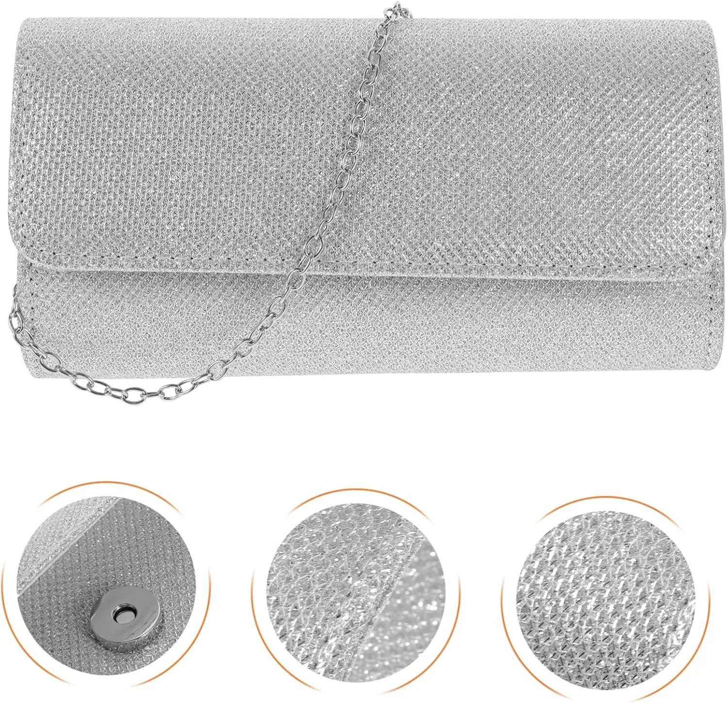 LIFKOME Handbag Clutch Bag Evening Bag for Women Purse with Chain Strap Women Evening Bag Purse for Women