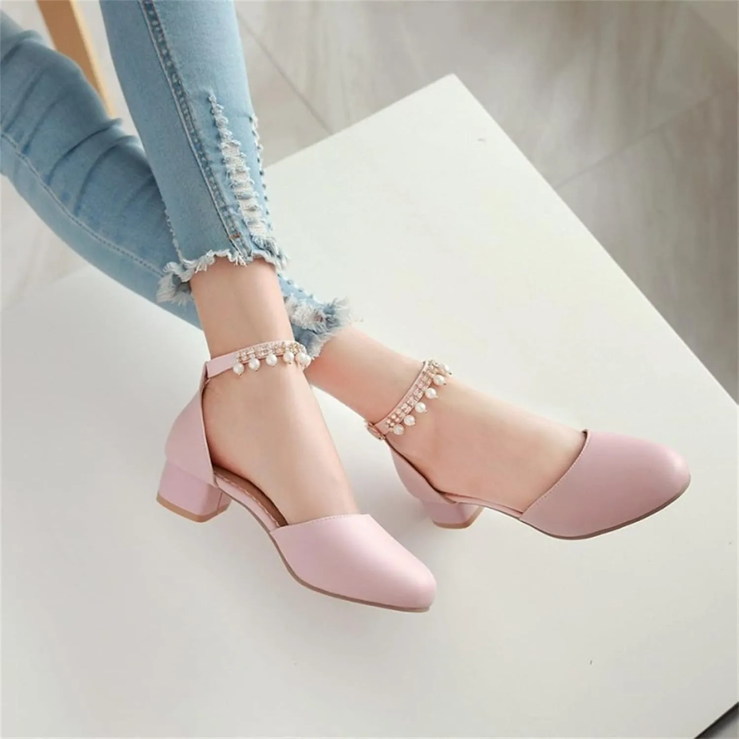 Little Girls Dress Up Shoes Low Heel Princess Hook and Loop Dress Shoes Pary Wedding Prom Shoes for Toddler