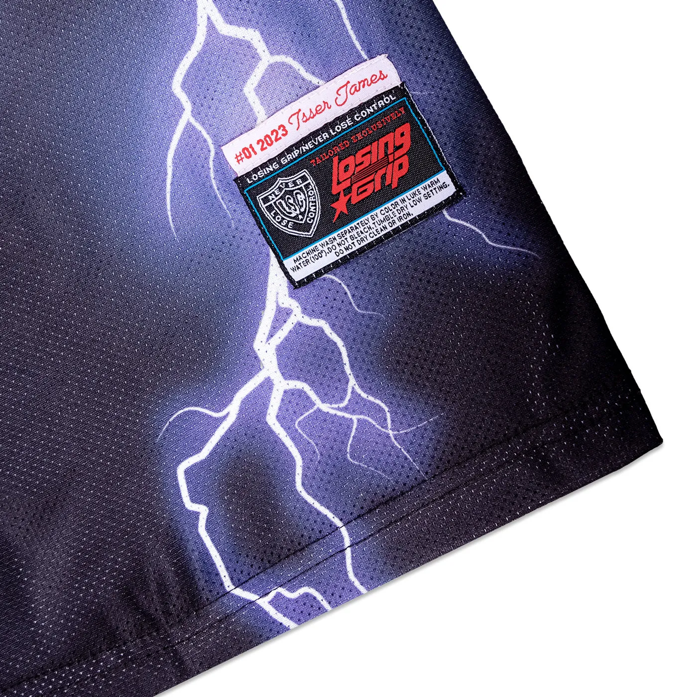 LOSINGGRIP X ISSER JAMES Thunder Star White Black Jersey