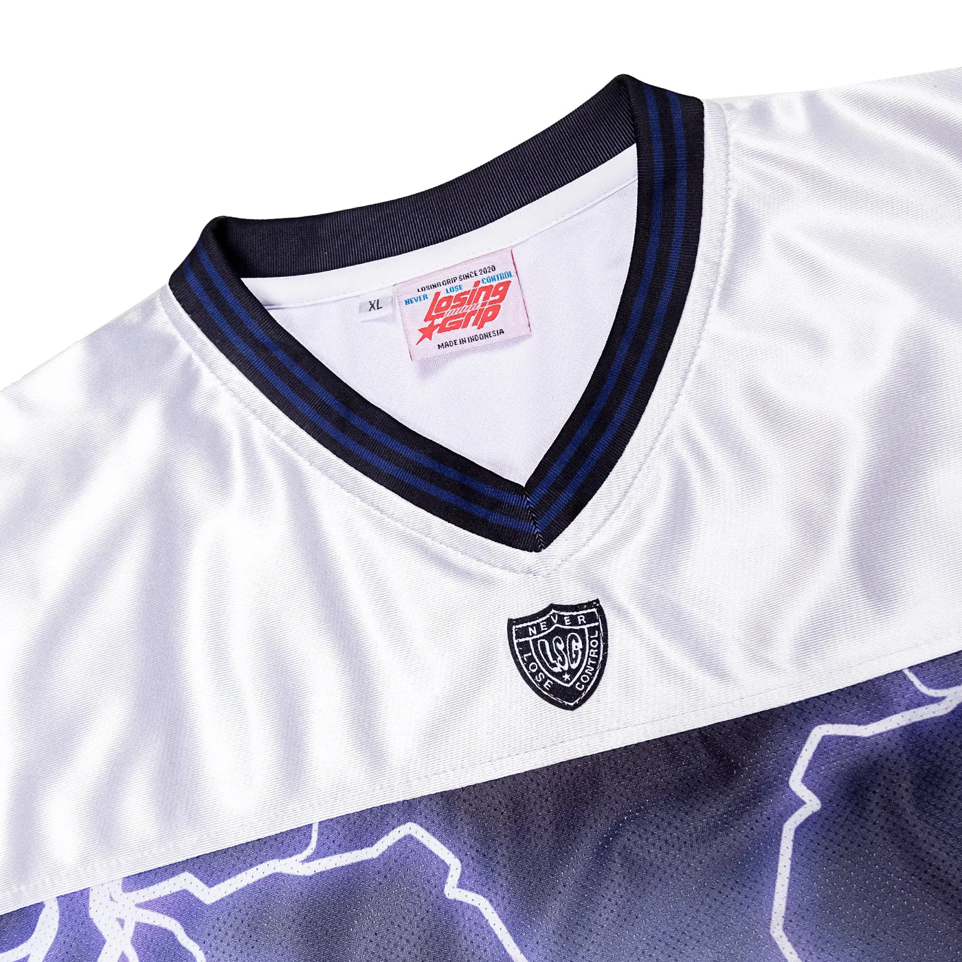 LOSINGGRIP X ISSER JAMES Thunder Star White Black Jersey
