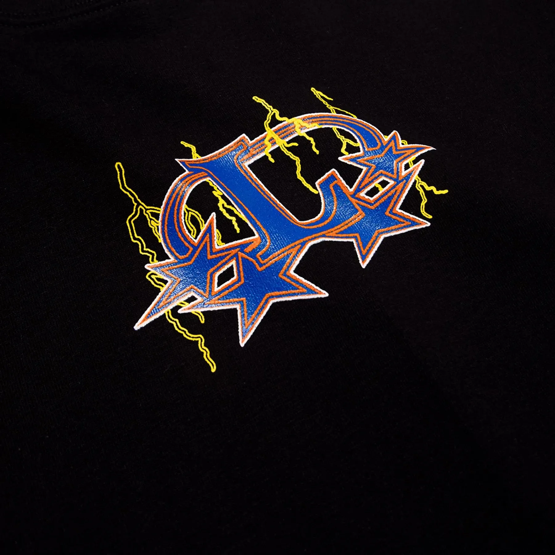 LOSINGGRIP X ISSER LIGHTNING BLACK OVERSIZED TSHIRT