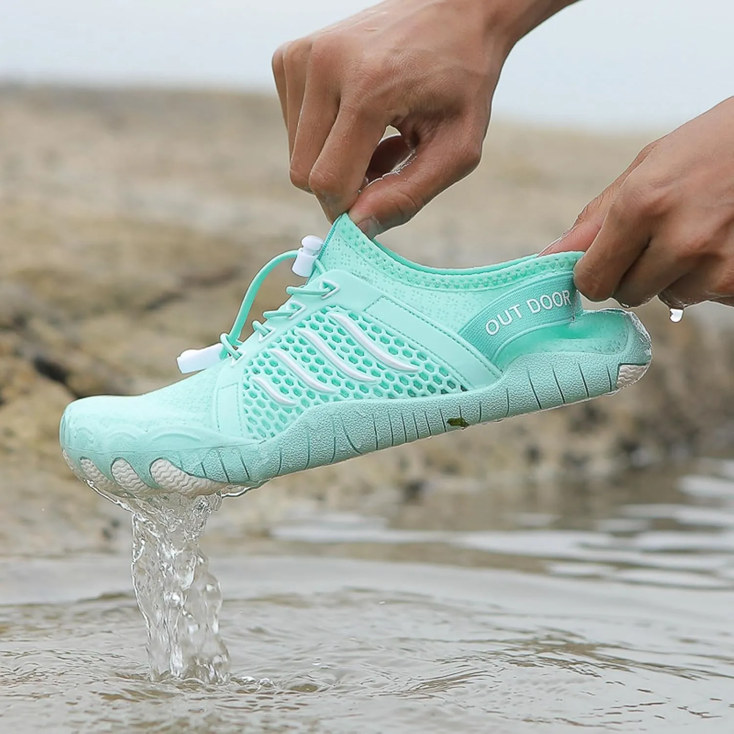 Mens Sports Minimalist Wading Shoes Quick Drying River Tracing Shoe Beach Lightweight Swim Shoes for Surfing