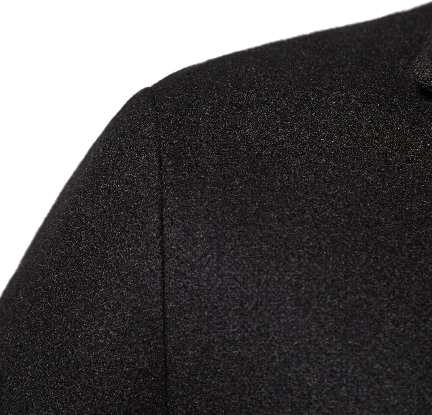 Mens Trench Coat Notch Lapel Single Breasted Pea Coat Wool Blend Winter Warm Overcoat Winter Chunky Warm Overcoats