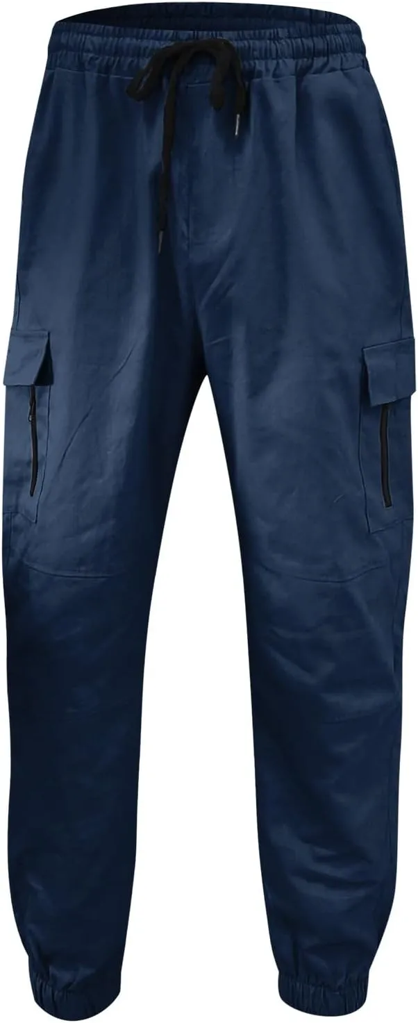 Mens Workout Cargo Sweatpants Fit Casual Trousers Mens Lightweight Running Gym Jogger Pants Men's Workout Sweatpants