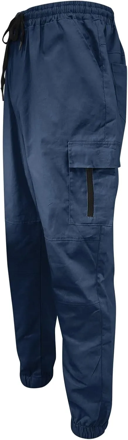 Mens Workout Cargo Sweatpants Fit Casual Trousers Mens Lightweight Running Gym Jogger Pants Men's Workout Sweatpants