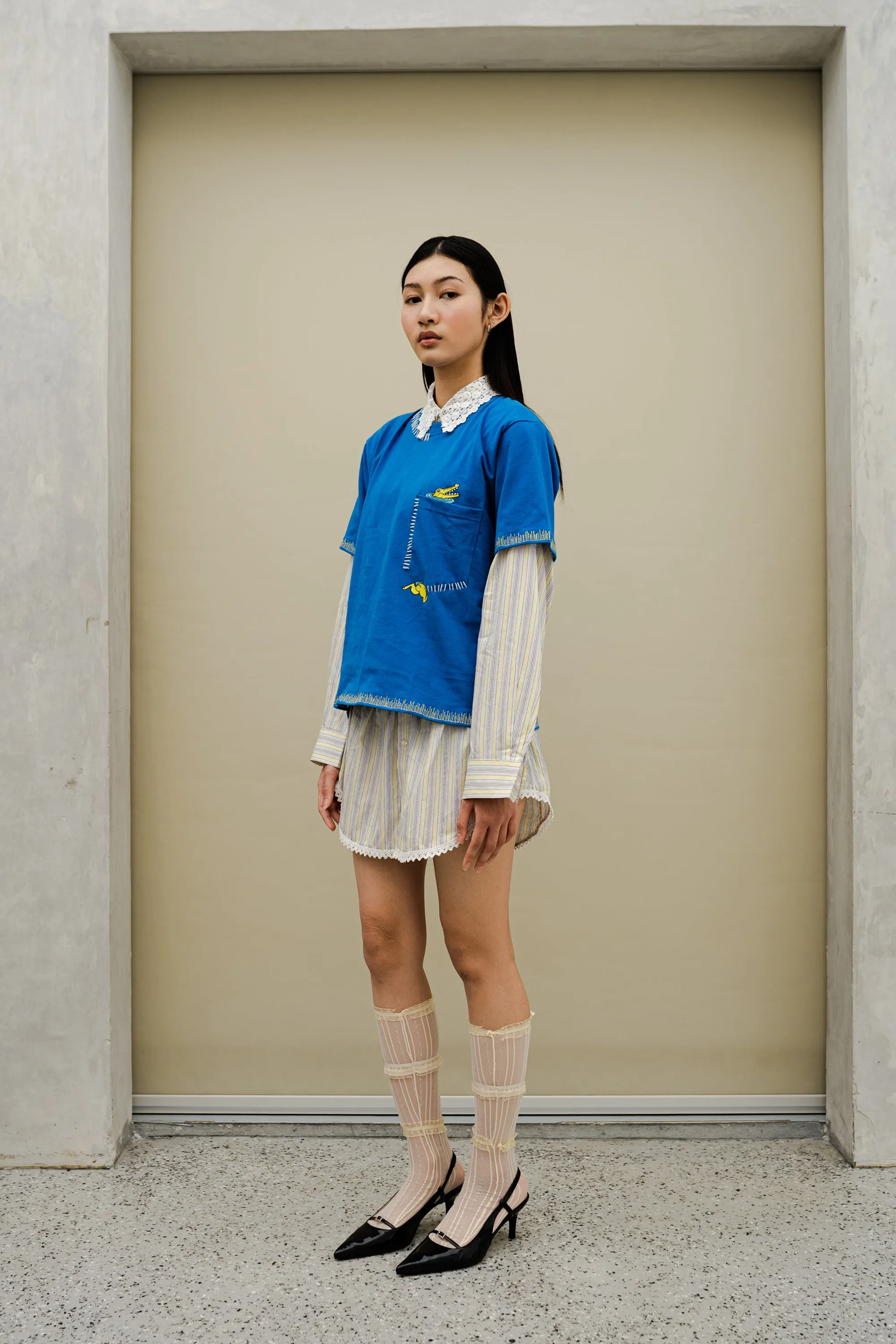 Niko Croco Regular Tee Blue