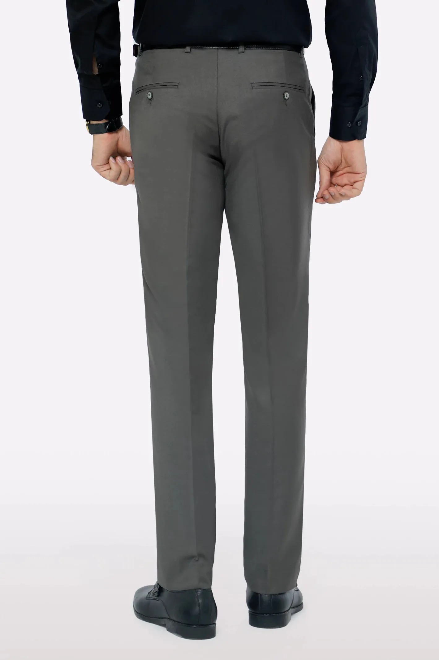 Olive Regular Fit Formal Trouser