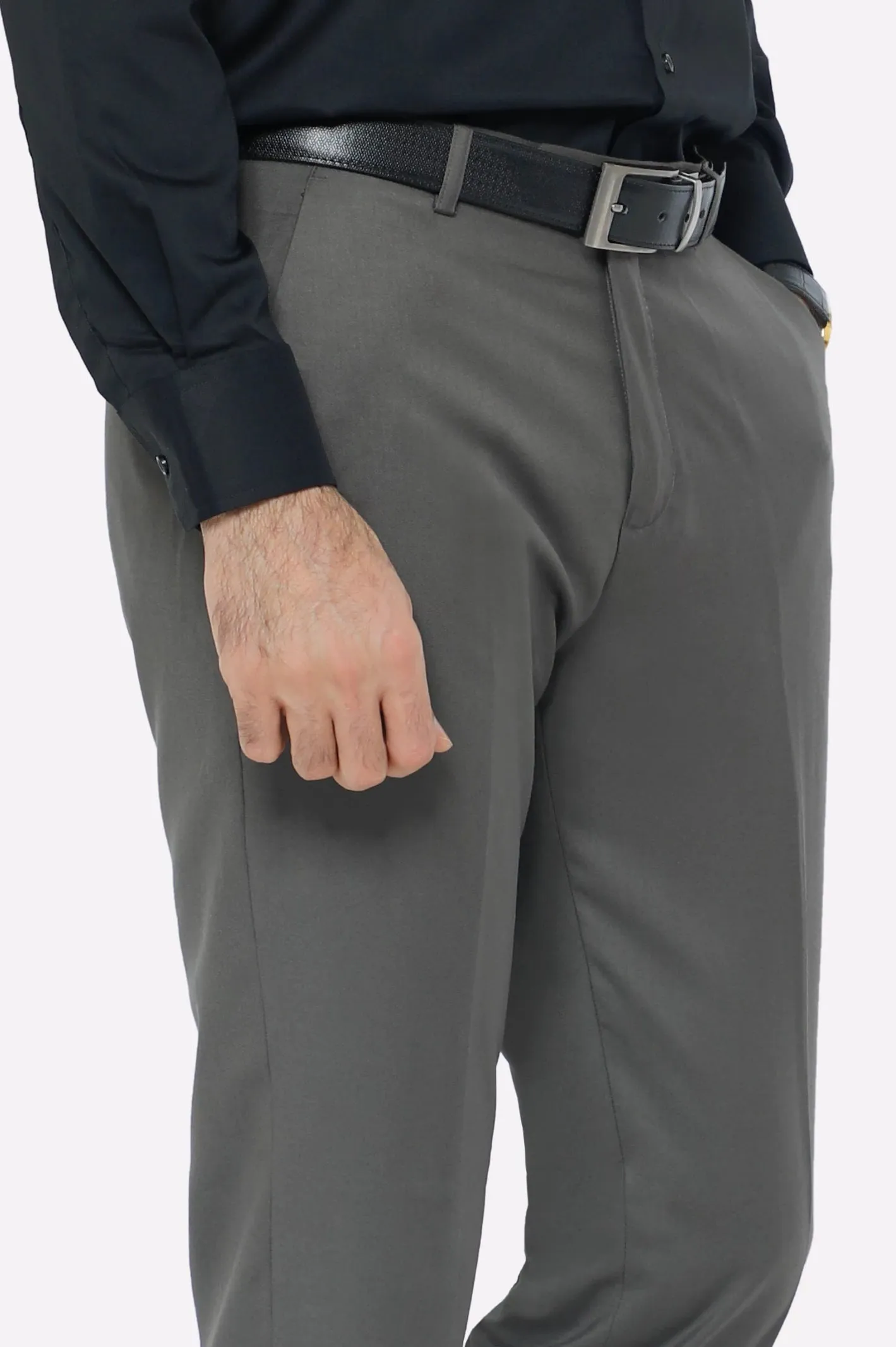 Olive Regular Fit Formal Trouser
