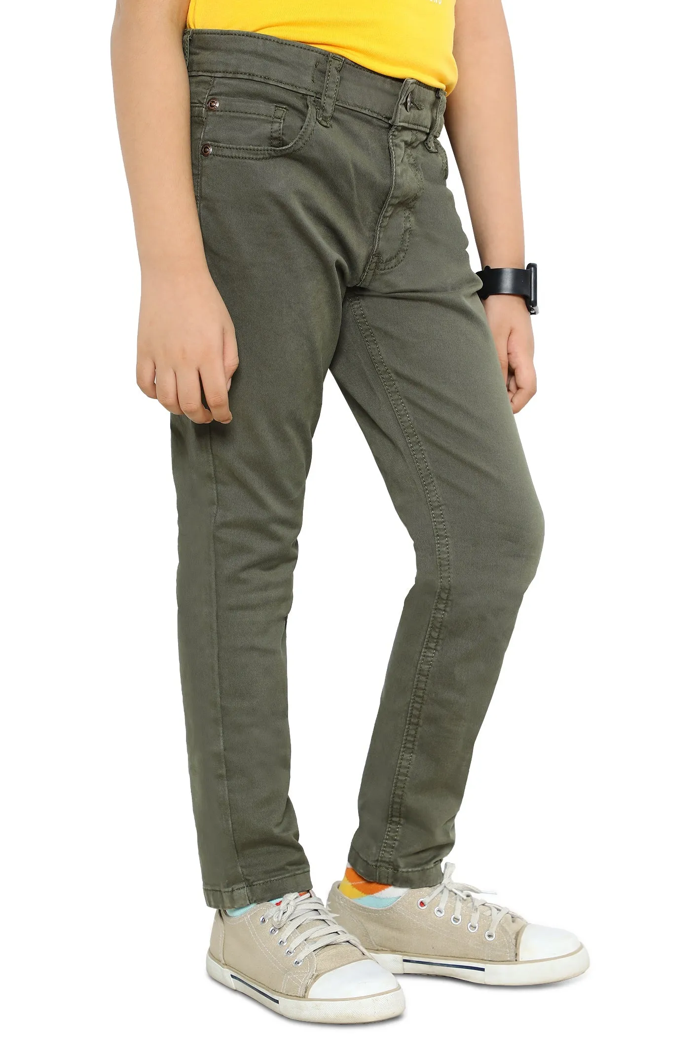 Olive Slim Fit Chino Trouser