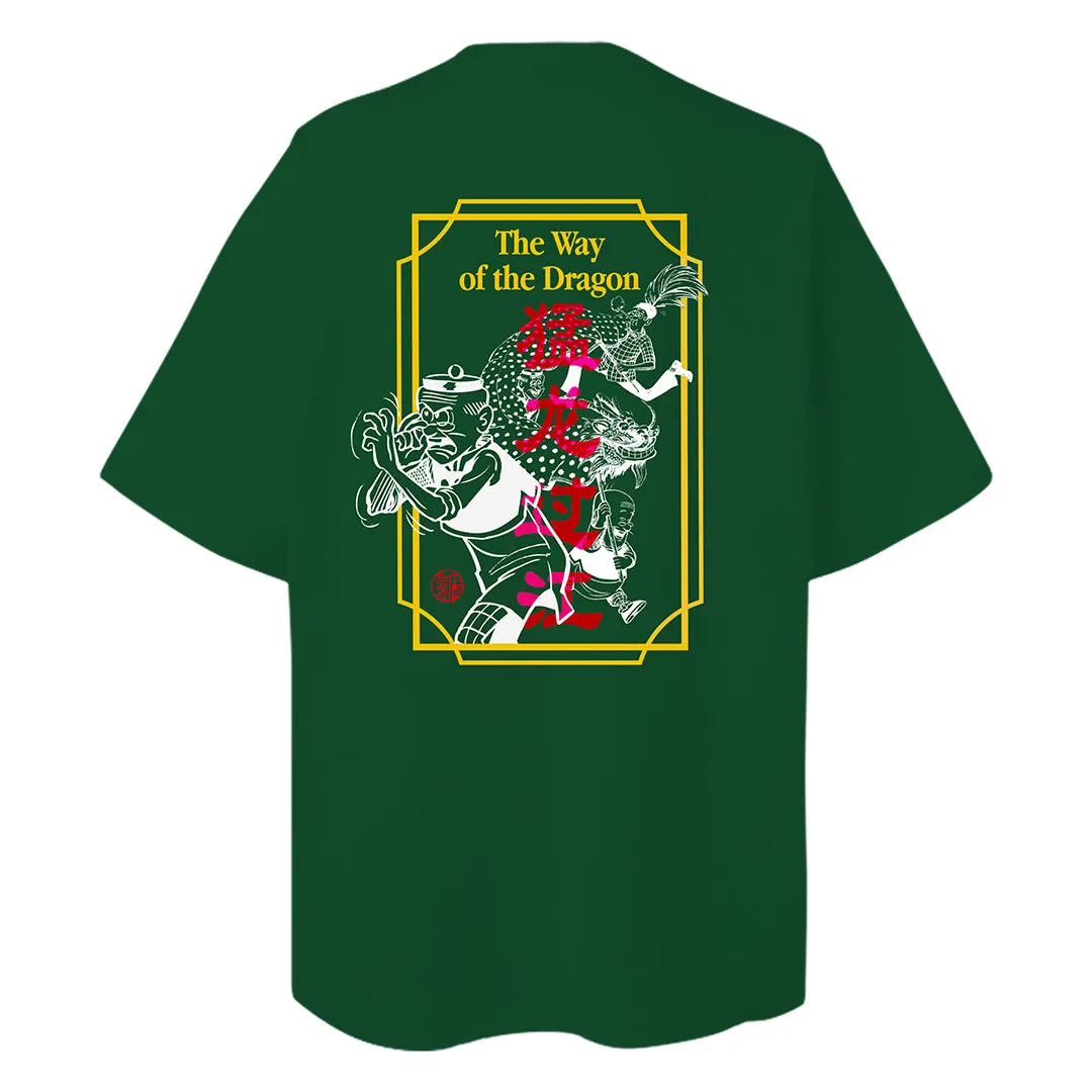 OMQ x ZHD Dragon Tee Green