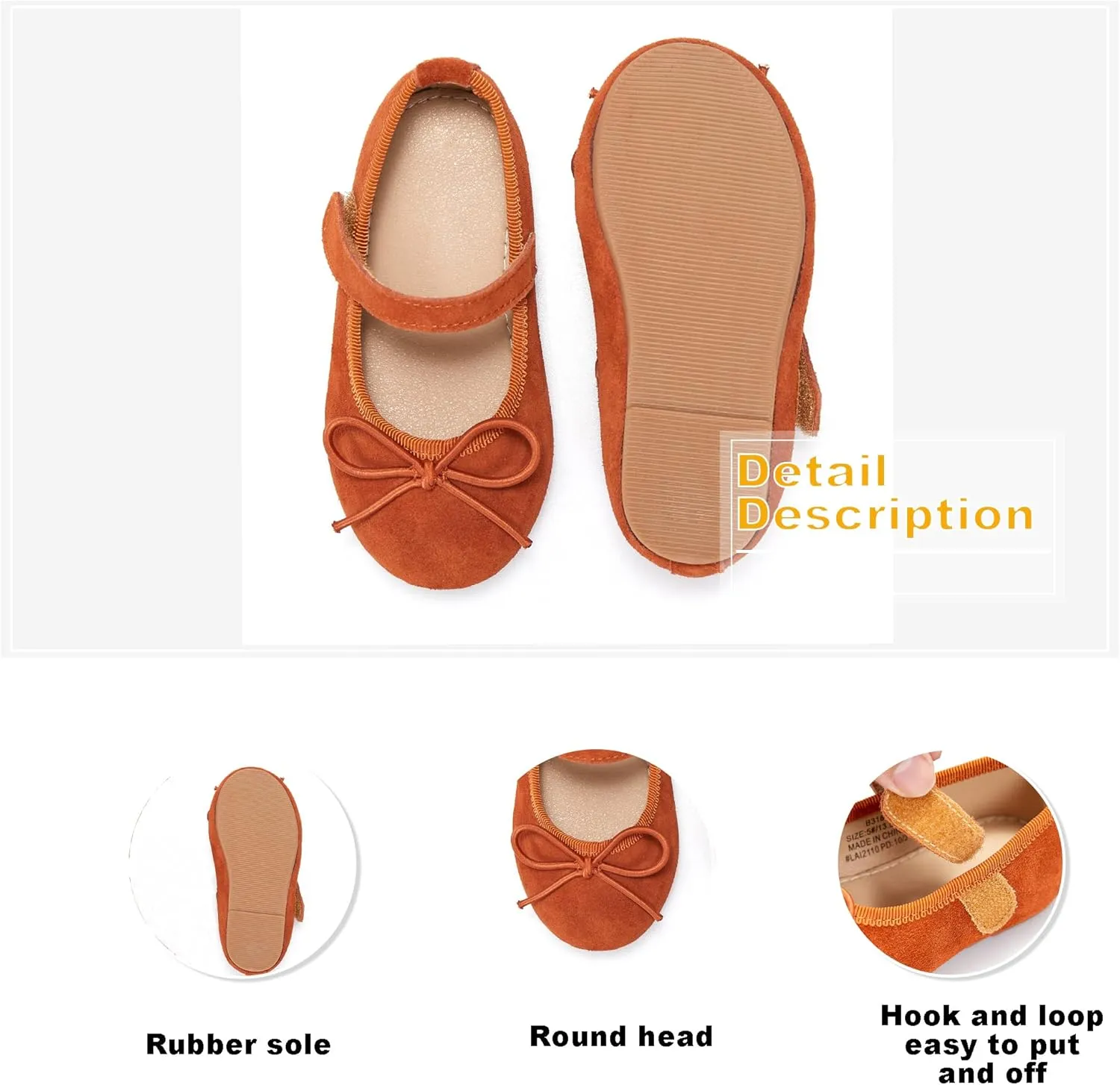 Otter MOMO Toddler/Little Girls Mary Jane Slip-on School Uniform Party Dress Shoes