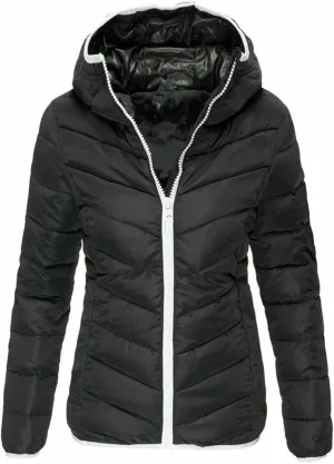 Puffer Coat Women Lightweight Puffy Jacket Packable Hooded Winter Down Coat Long Sleeve Zip Up Padded Fall Clothes
