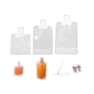 Refillable Travel Size Pouches Empty Travel Containers for Toiletries Leak Proof Stand up Travel Accessories for Shampoo Body Wash Lotion Cosmetic Liquids Packing Bag (30 50 100ml) (18pcs)