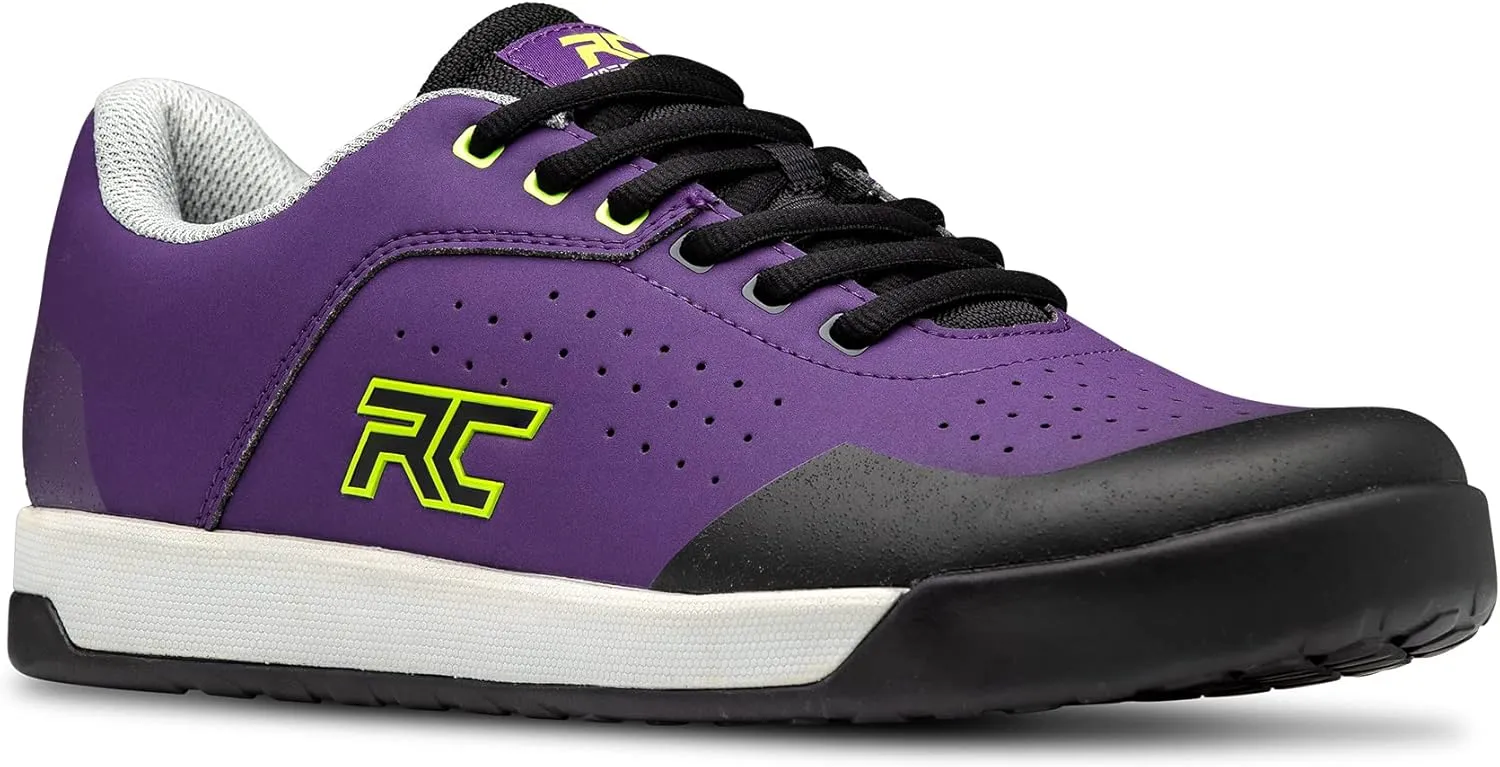 Ride Concepts Men's Hellion Bike Shoe Purple/Lime, 8.5 M US