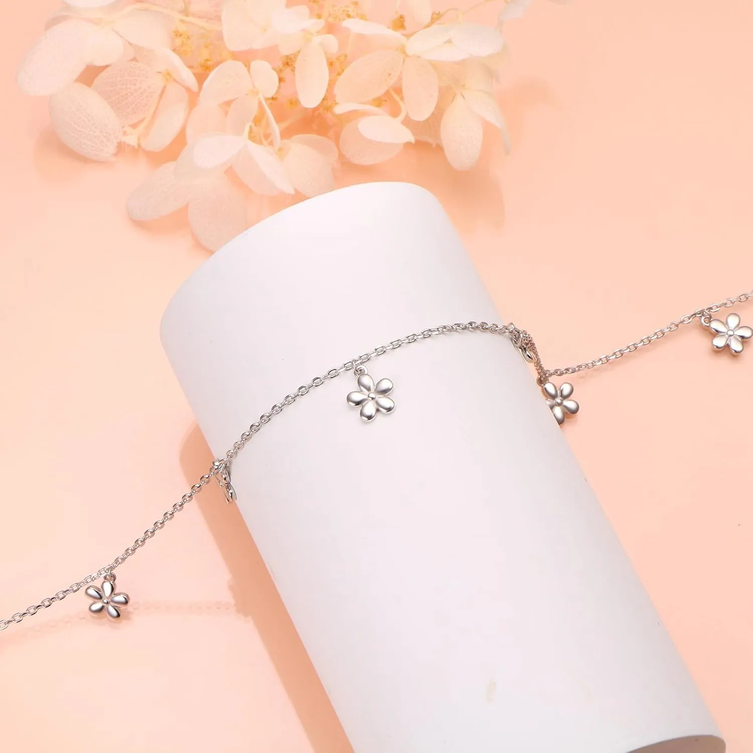 Sterling Silver Jewelry Choker Necklace Pendant Disc Chain Statement Necklace For Women 13 3 inches