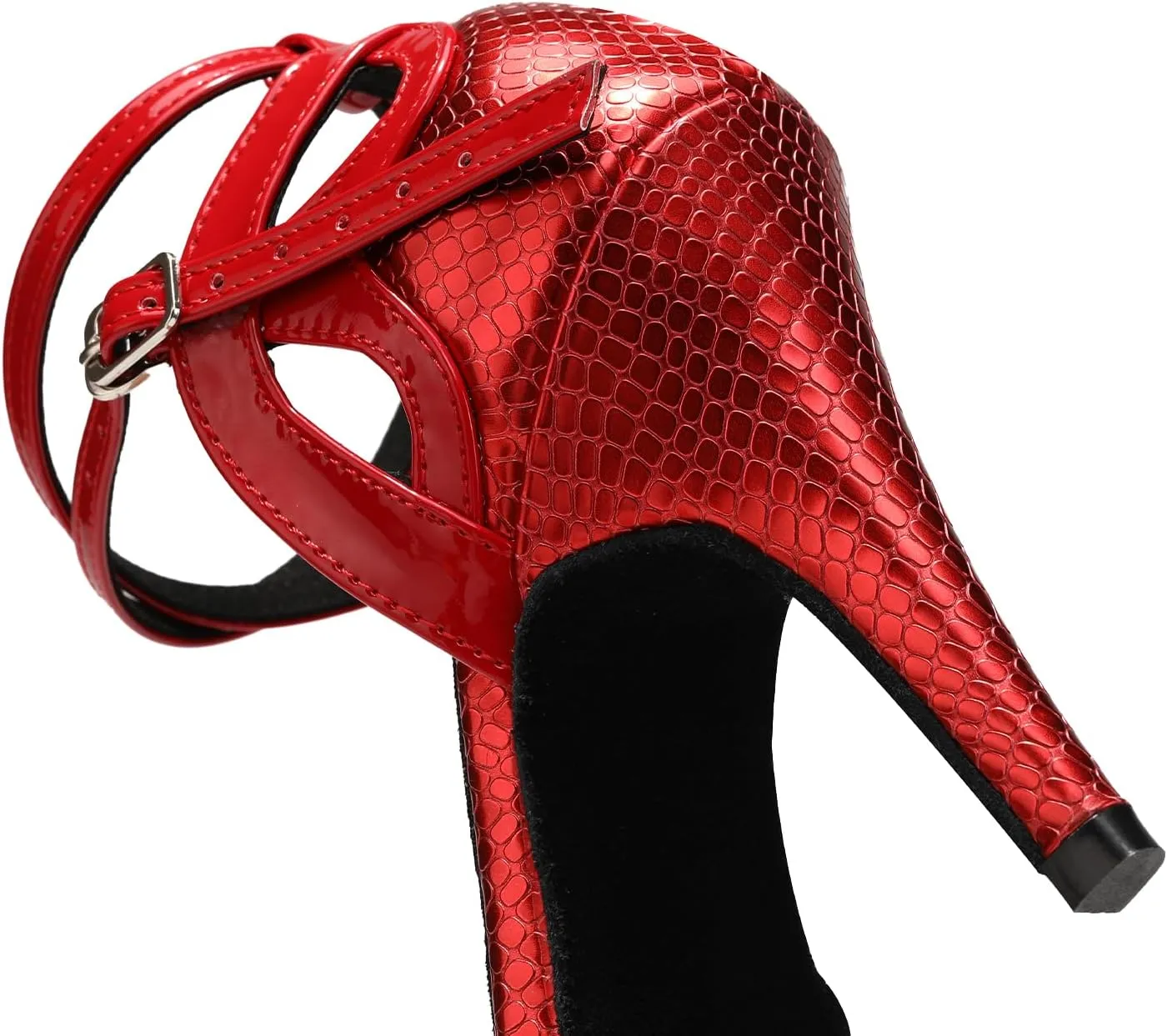 SWDZM Latin Dance Shoes Women Suede Sole Salsa Tango Ballroom Professional Practice Performance Dance Shoes