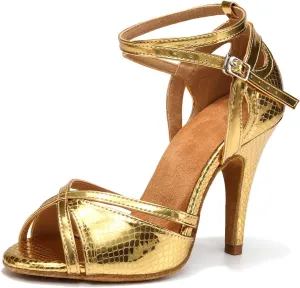 SWDZM Latin Dance Shoes Women Suede Sole Salsa Tango Ballroom Professional Practice Performance Dance Shoes