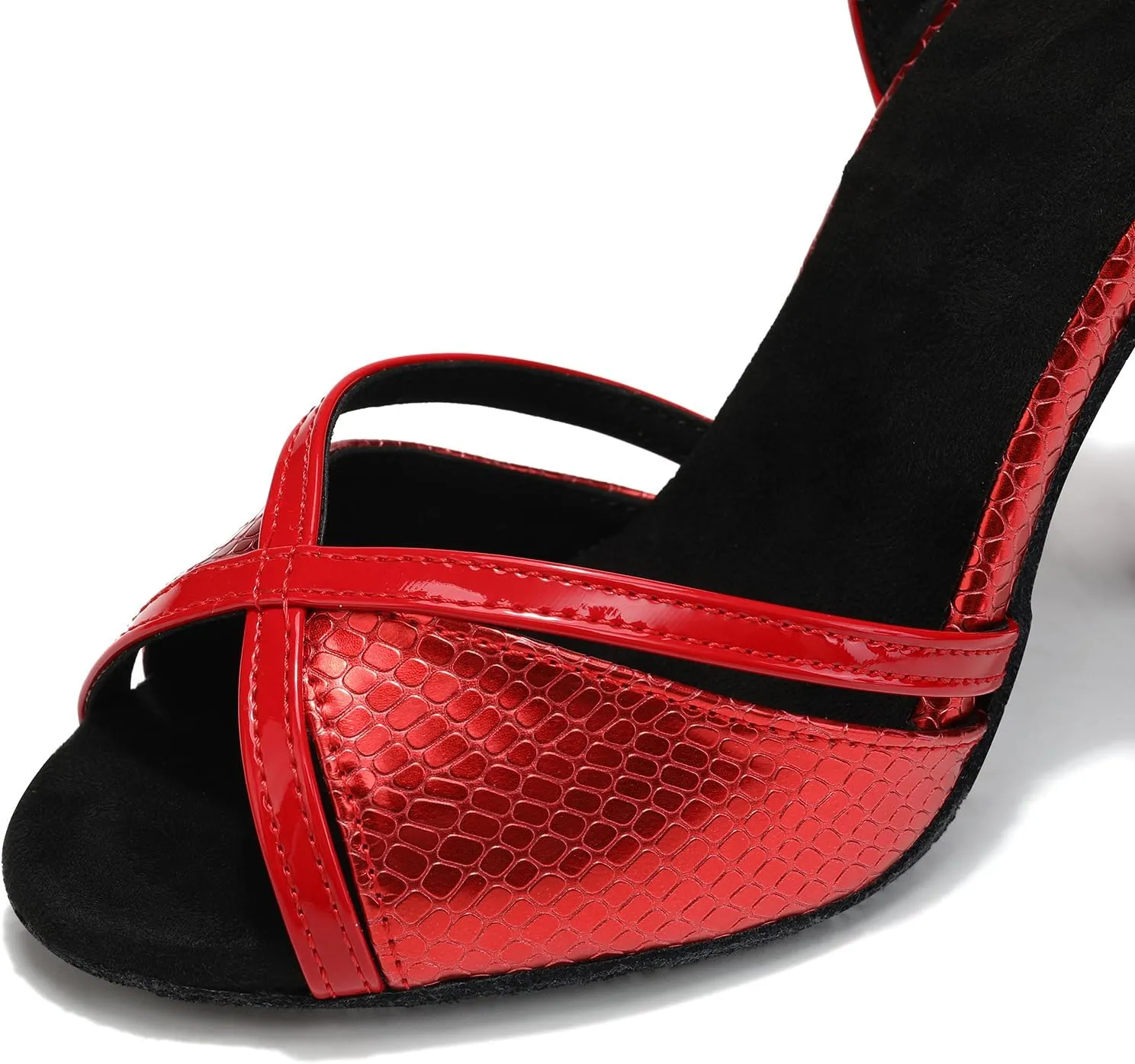 SWDZM Latin Dance Shoes Women Suede Sole Salsa Tango Ballroom Professional Practice Performance Dance Shoes