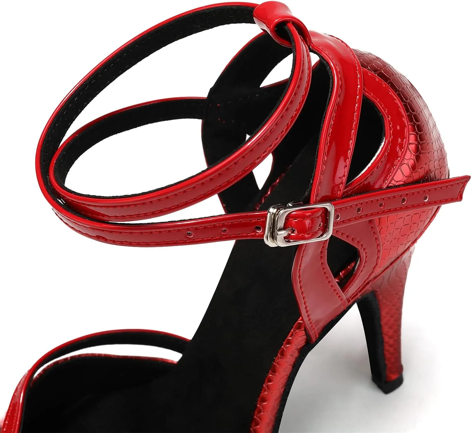 SWDZM Latin Dance Shoes Women Suede Sole Salsa Tango Ballroom Professional Practice Performance Dance Shoes
