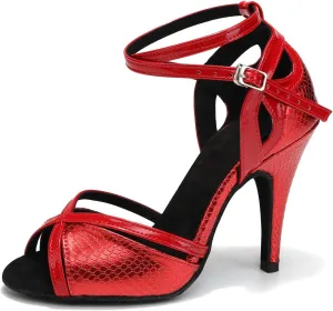 SWDZM Latin Dance Shoes Women Suede Sole Salsa Tango Ballroom Professional Practice Performance Dance Shoes