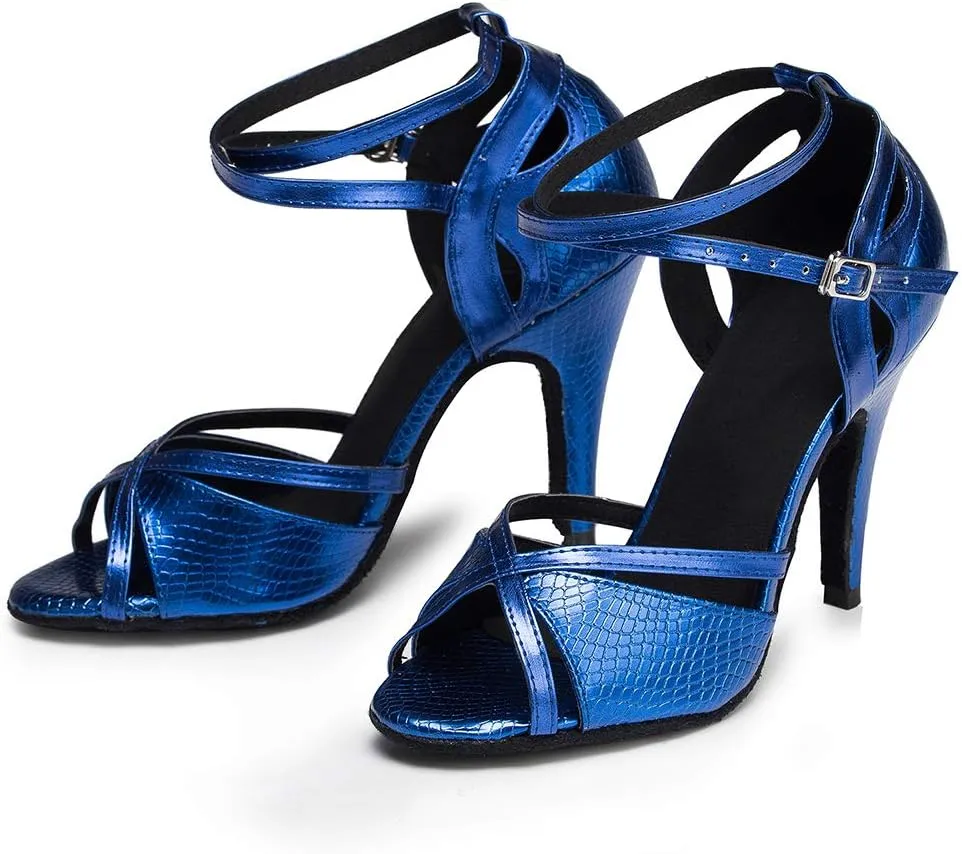 SWDZM Latin Dance Shoes Women Suede Sole Salsa Tango Ballroom Professional Practice Performance Dance Shoes