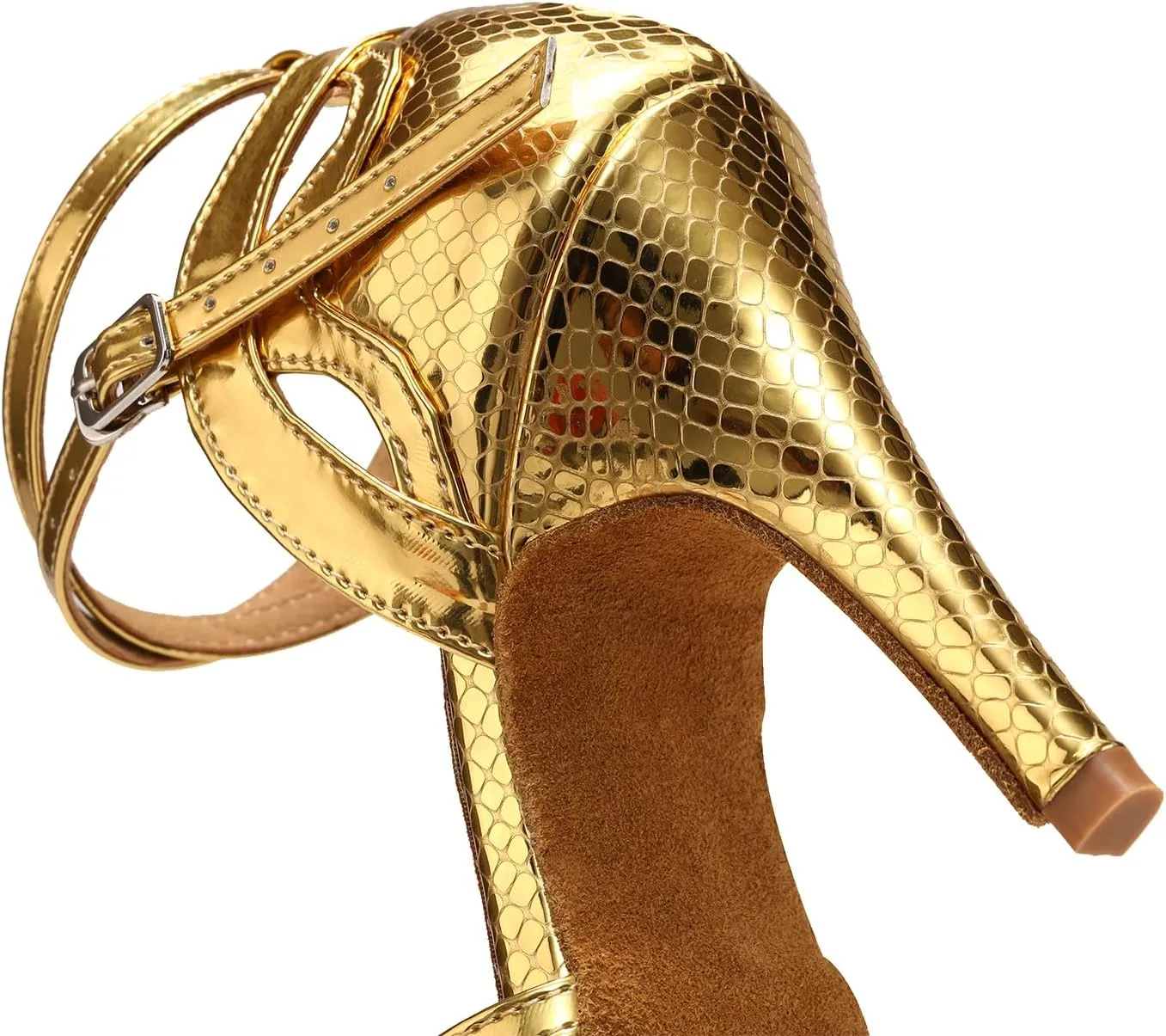 SWDZM Latin Dance Shoes Women Suede Sole Salsa Tango Ballroom Professional Practice Performance Dance Shoes