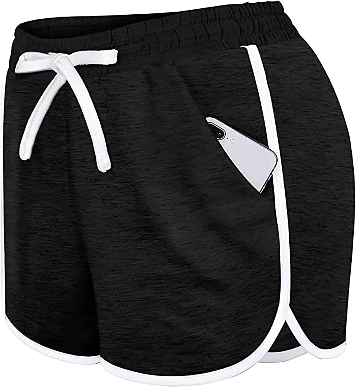 Track Gym Yoga Shorts for Women Fall Summer Loose Fit High Cut Striped Pants Shorts Women 2025