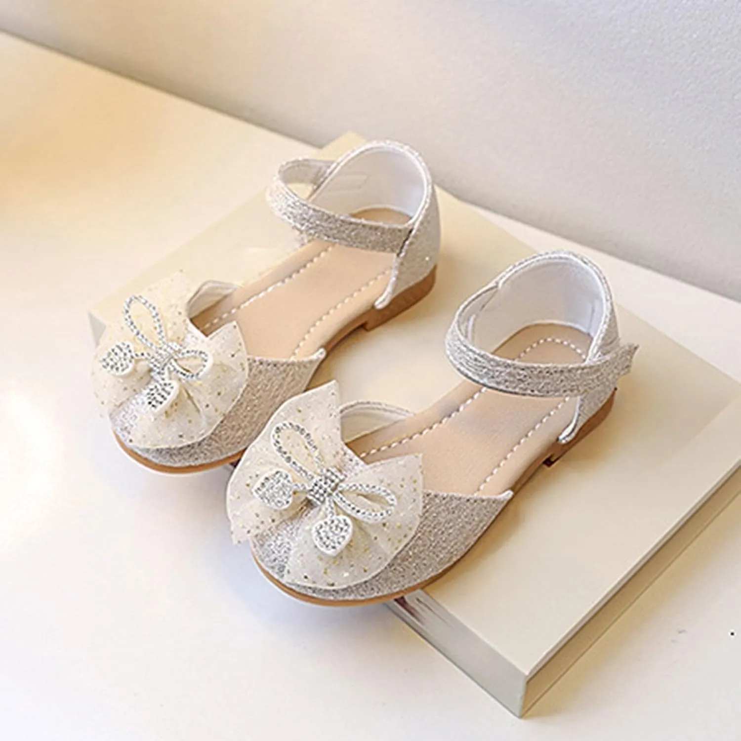 Uniforms Shoes New Children's Small Leather Shoes with Closures for Spring and Summer Korean Girls' Bowknot