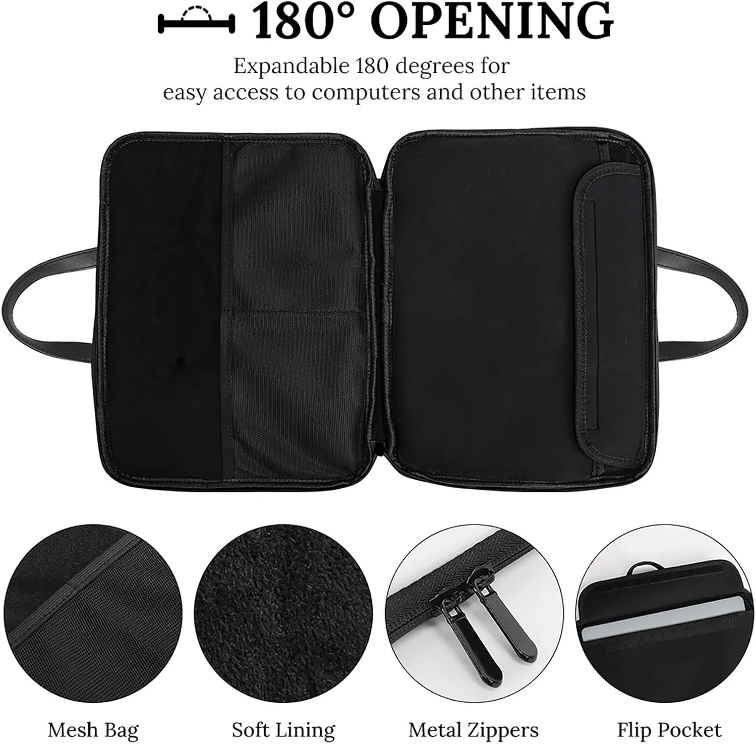 U.S.A LGBT Transgender Flag Leather Bag Laptop Case Slim Water Resistant Computer Bags with Handle Briefcase for Work