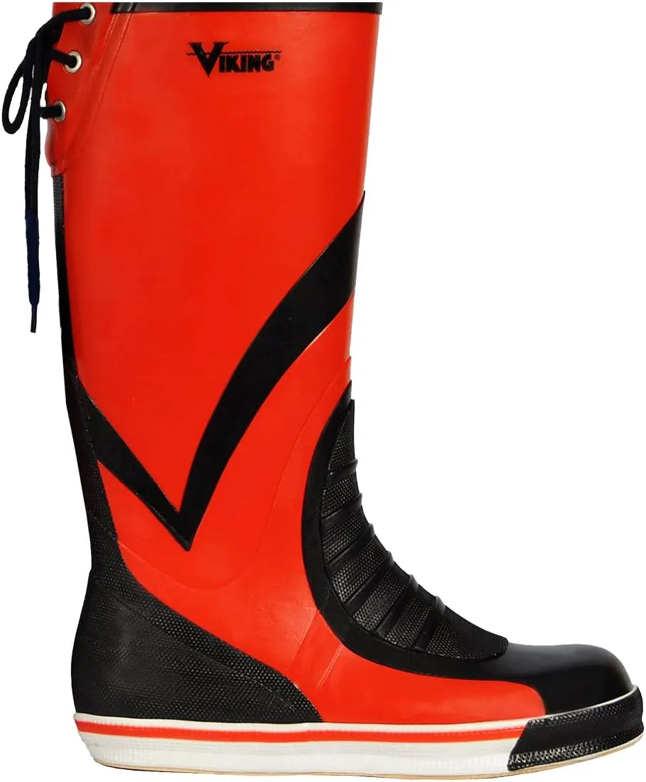 Viking Mariner 16 Deck Boots - Heavy Duty Waterproof Rubber Boots for Men and Women with Slip-Resistant Outsole