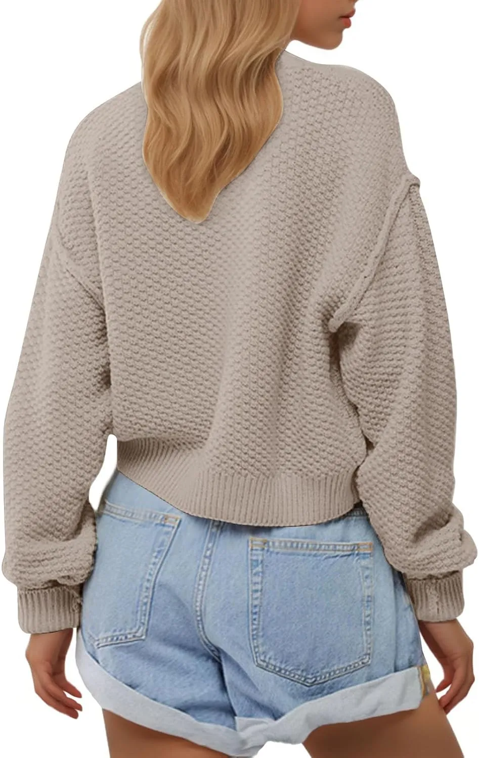 Winter Coats for Women 2024 Casual Solid Button Fall Jackets Long Sleeve Button Cardigan Knit Tops Outerwear