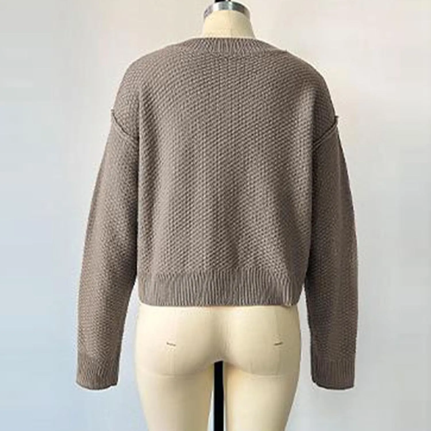 Winter Coats for Women 2024 Casual Solid Button Fall Jackets Long Sleeve Button Cardigan Knit Tops Outerwear