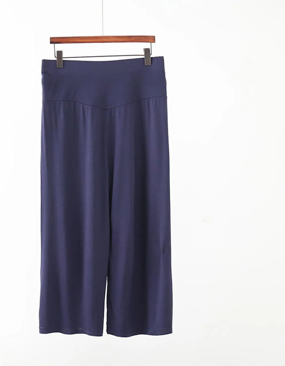 Women Capri 3/4 Trousers Cropped Pants Lounge Yoga Sports Sweatpants Stretch Leggings Elasticated Waist Bottoms