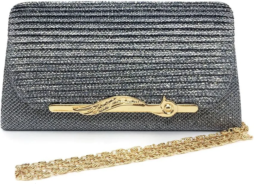 Women Evening Bag Luxury Party Wedding Handbag Glitter Purse Clutch