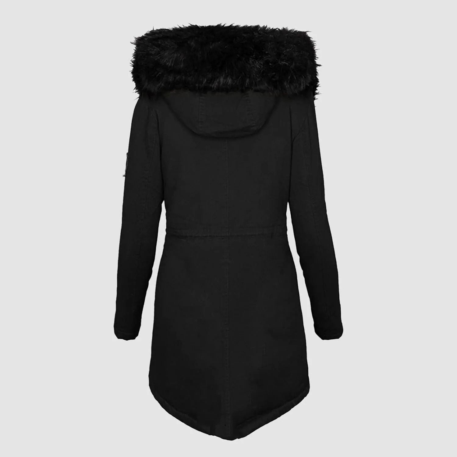 Women Winter Coats Long Hooded Fleece Lined Parka Jackets Thick Warm Cotton Jacket Coat Puffer Jacket Windproof Ski Down Coat