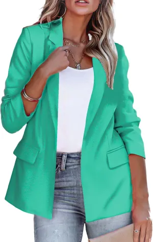 Women's Blazers & Suit Jackets Blazer Business Casual Lightweight Suit Long Sleeve Slim Fit Work Office Jacket Outfits