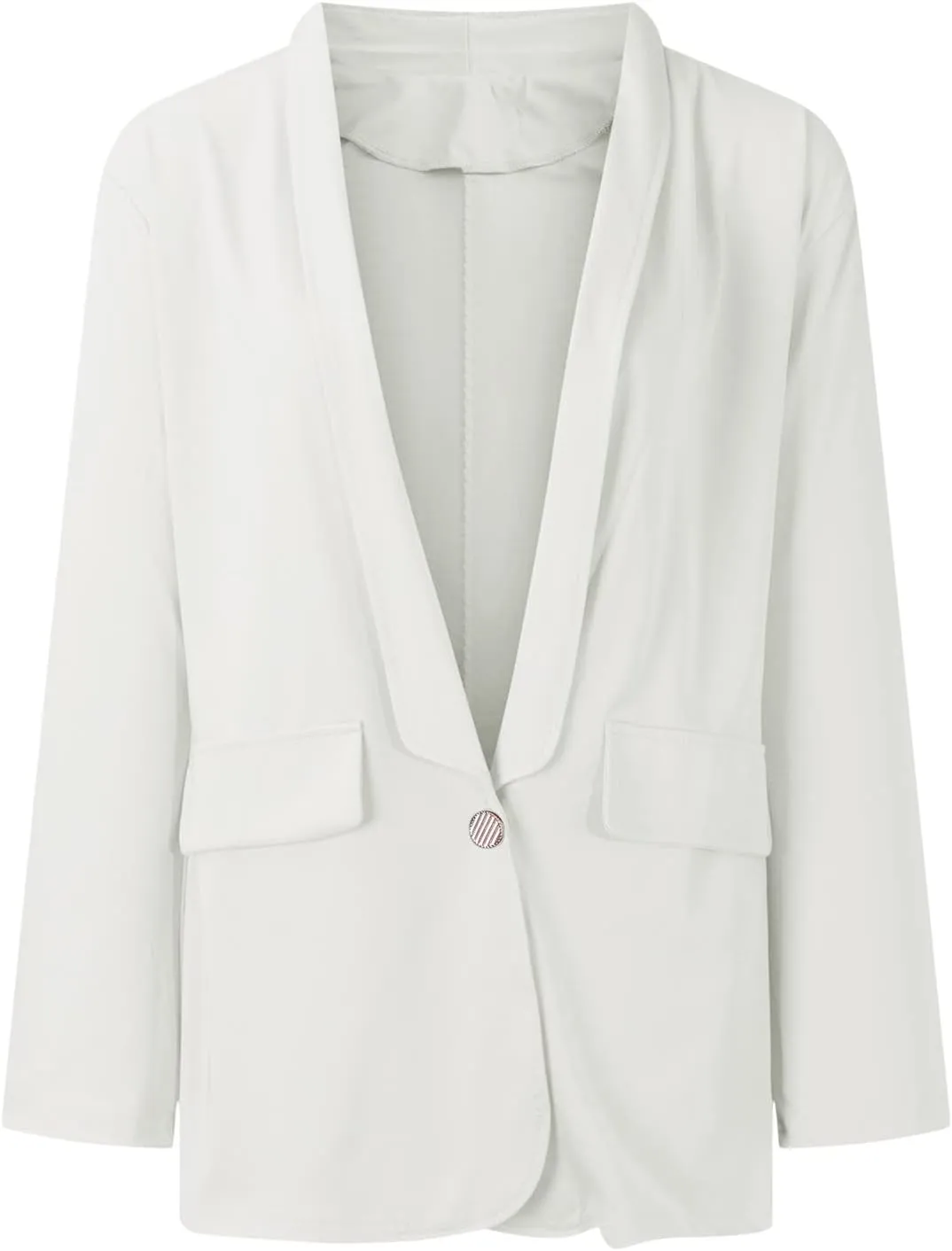 Womens Casual Light Weight Thin Jacket Slim Coat Long Sleeve Blazer Office Trench Coat Cardigan for Women