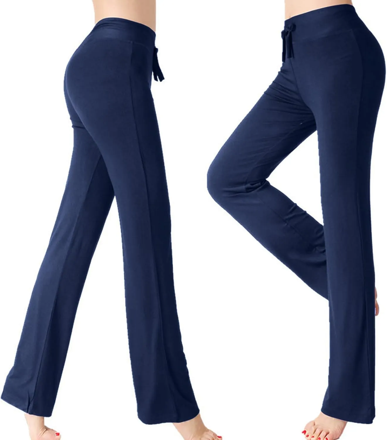 Womens High Cut Straight Leg Long Leg Loose Fit Pants for Women Rayon Sport Gym Jogger Fall Summer 2025 Fashion