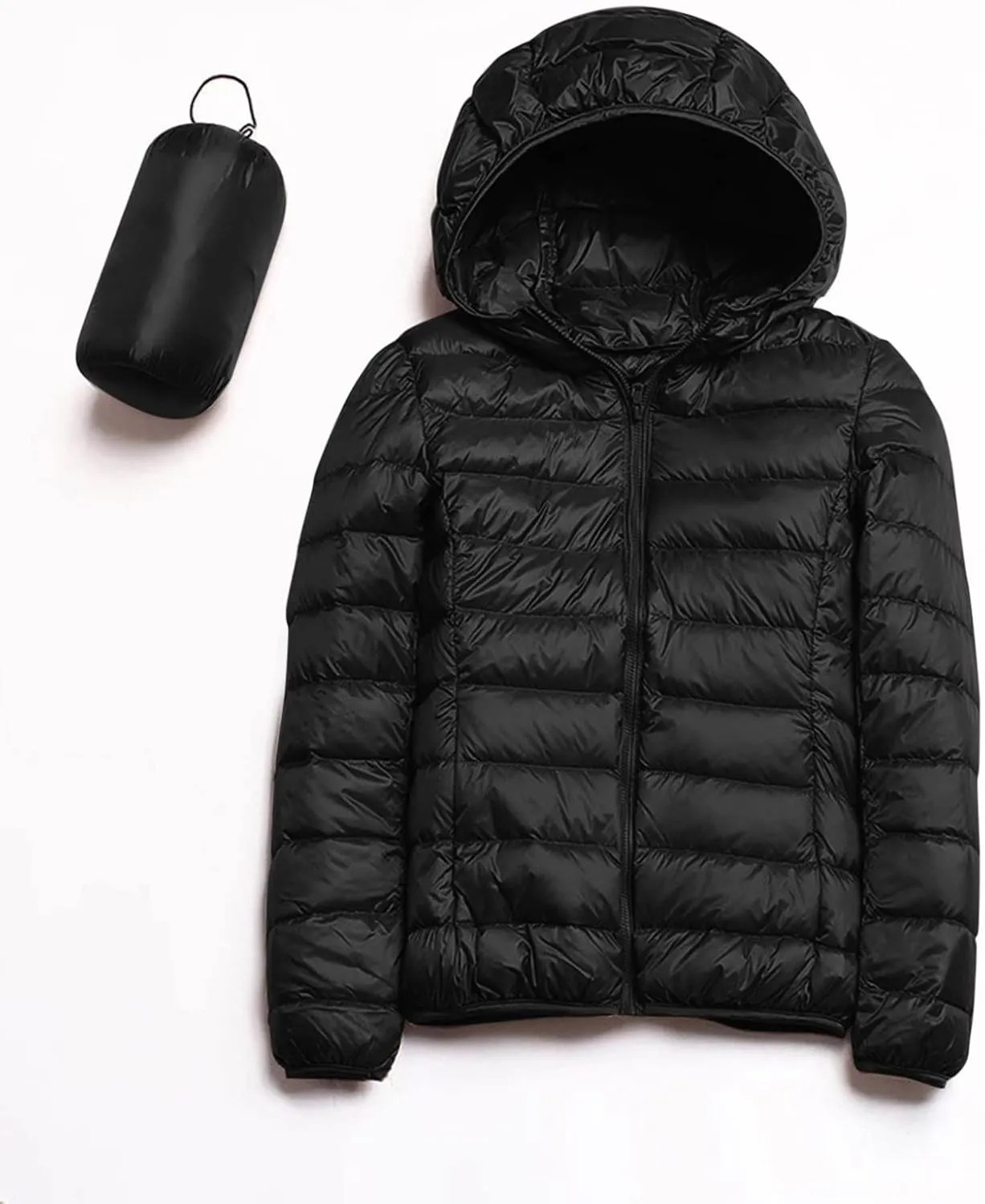 Women's Lightweight Packable Hooded Puffer Coat Water-Resistant Winter Down Coat Warm Ski Jacket Puffer Jacket Womens
