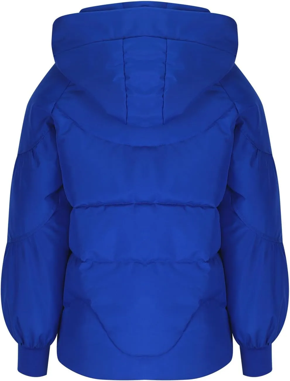 Womens Winter Down Jacket Warm Padded Wadded Jackets High-Neck Hooded Puffer Coats Outerwear with Pockets