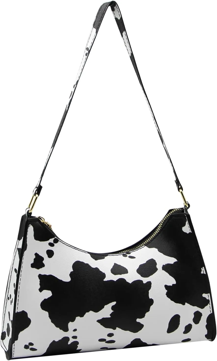 Women's Zebra Print Tote Shoulder Bag Leather Top Handle Purse Travel Handbag Clutch Wallet