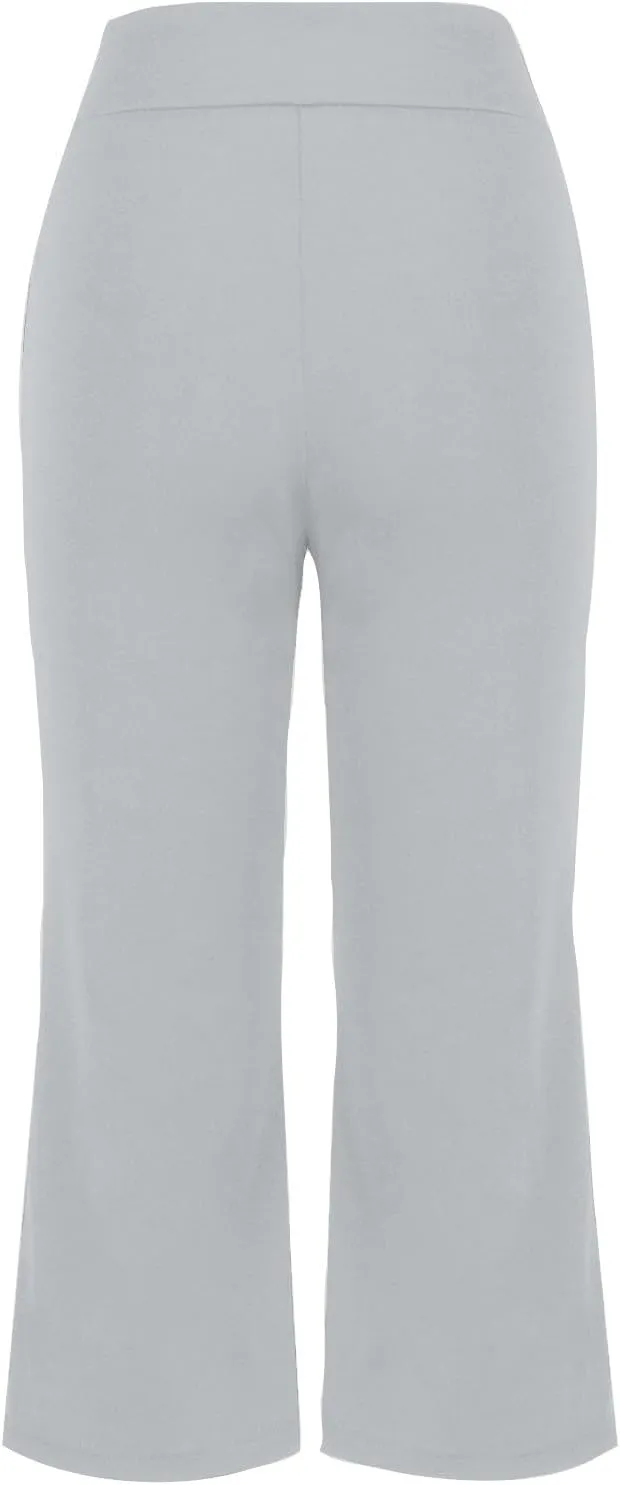 Work Out Gym Yoga Trousers Pants for Juniors Fall Summer High Cut Flare Wide Leg Trousers Pants Women 2025